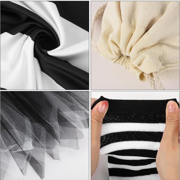 Black and White Robber Thief Woman Costume - Picture 4 of 7